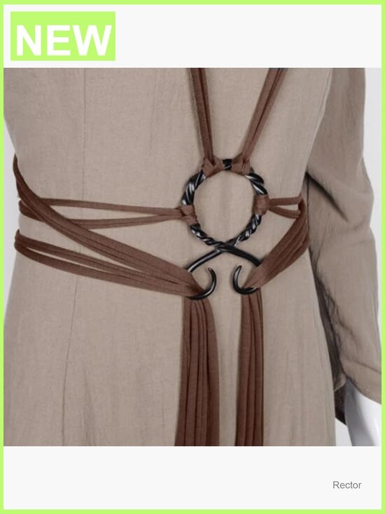Viking Troll Cross Rope Belt Norse Renaissance Medieval Pagan Belt main image 7